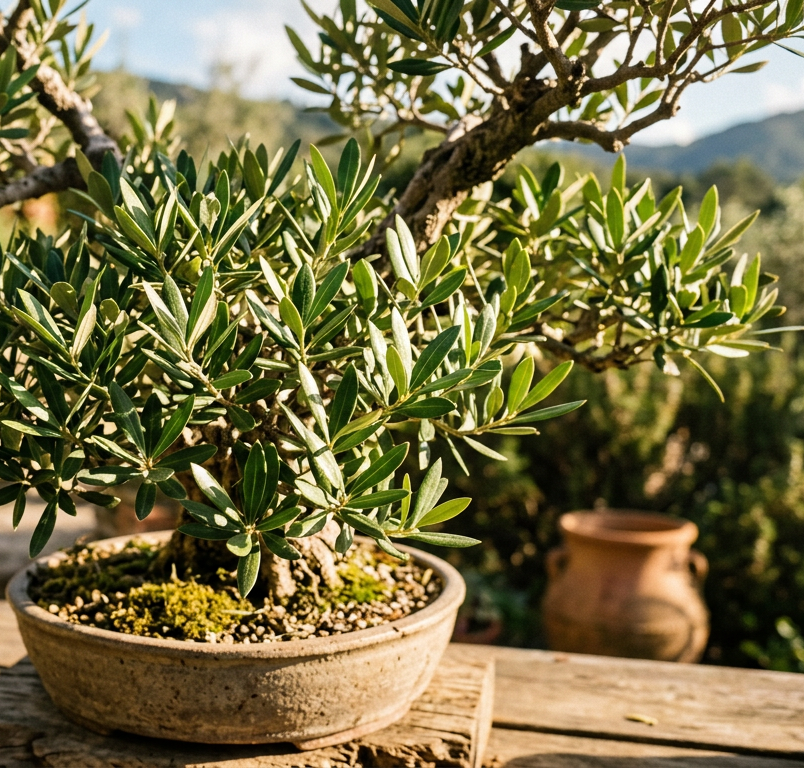 Why Is My Olive Tree Bonsai Dropping Leaves? ( Proven Winter Care Guide ) 4 sunlit olive tree