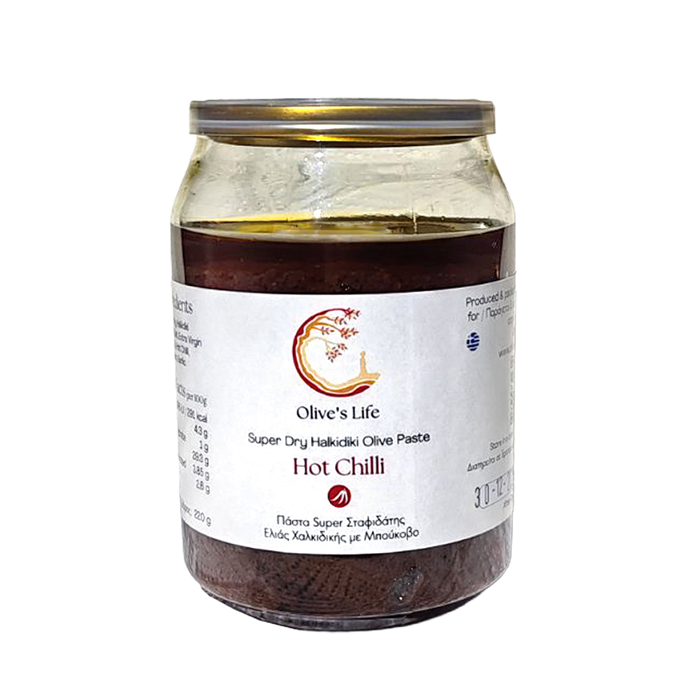 super dry hot chilli super dry halkidiki olive paste chilli